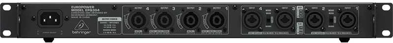 Stiprintuvas Behringer Europower EPQ304 4.0 kanalai Pasirodymai / scena Juoda, Pilka