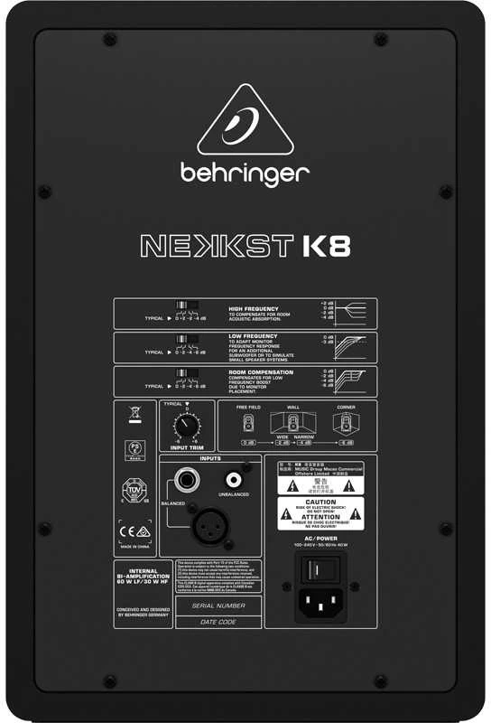 Behringer K8 juodos spalvos laidinis 150 W