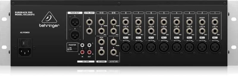 Behringer RX1202FX V2 stelažinis maišytuvas