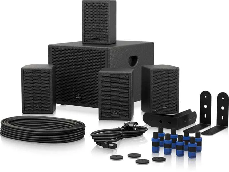 Kompiuterio kolonėlės Behringer SAT 1004 BUNDLE PA garso sistema (1xSAT1008 + 4xSAT1004)