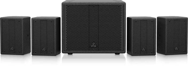 Kompiuterio kolonėlės Behringer SAT 1004 BUNDLE PA garso sistema (1xSAT1008 + 4xSAT1004)