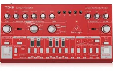 Behringer TD-3-RD sintezatorius Analoginis sintezatorius Raudona
