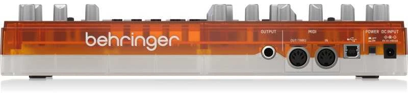 Behringer TD-3-TG boso sintezatorius, skaidrus oranžinis