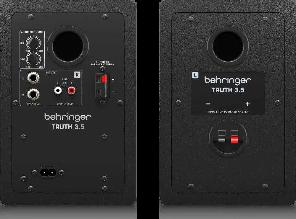 Kompiuterio kolonėlės „Behringer TRUTH 3.5“ aktyvių studijos monitorių pora, 3,5 colio