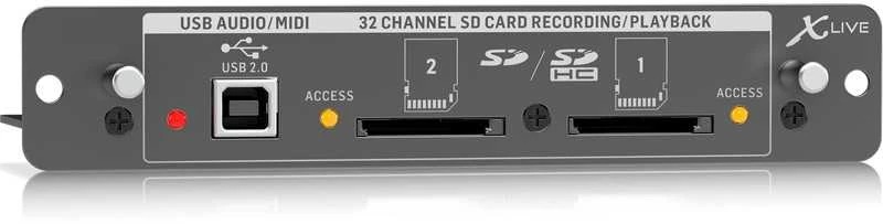 Ausinės Behringer X-LIVE įrašymo kortelė skirta X32