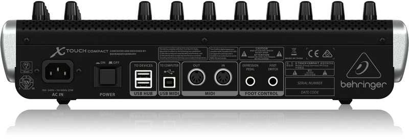 Behringer X-TOUCH kompaktiškas DDA valdiklis