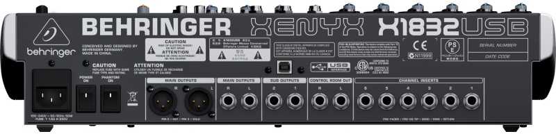 Garsų Pultas - Behringer X1832USB, 18 Kanalų