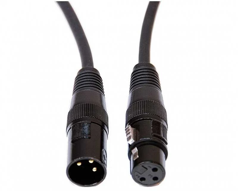 DMX laido XLR jungtys 3 kontaktų