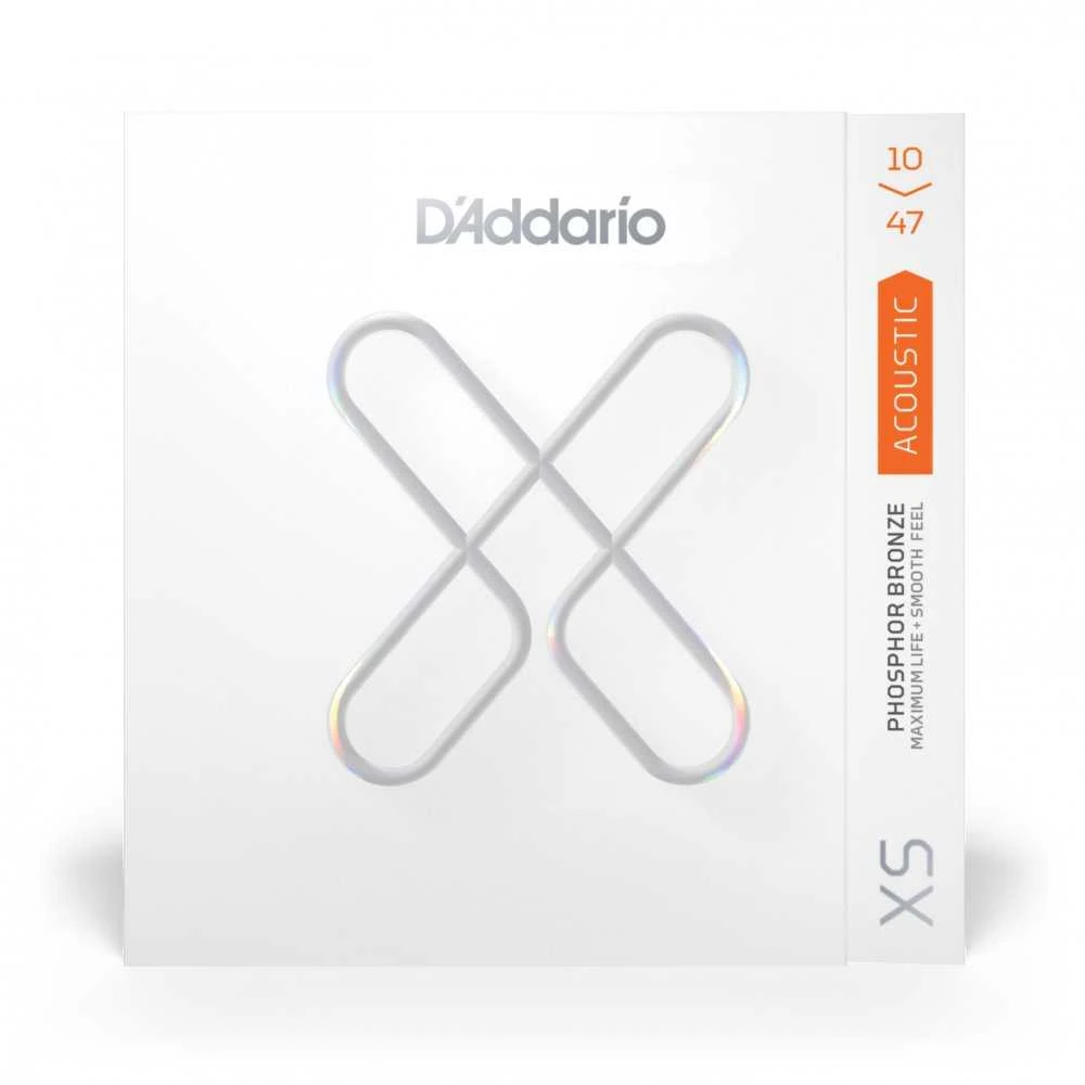 Stygos akustinei gitarai D'Addario XSAPB1047 Phosphor bronze