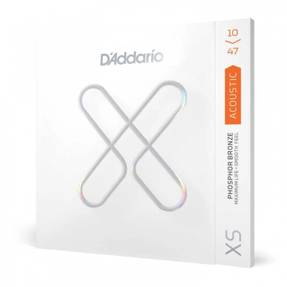 Stygos akustinei gitarai D'Addario XSAPB1047 Phosphor bronze