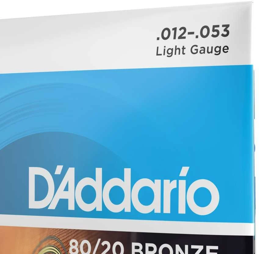 Stygos akustinei gitarai D'Addario EJ11 .012