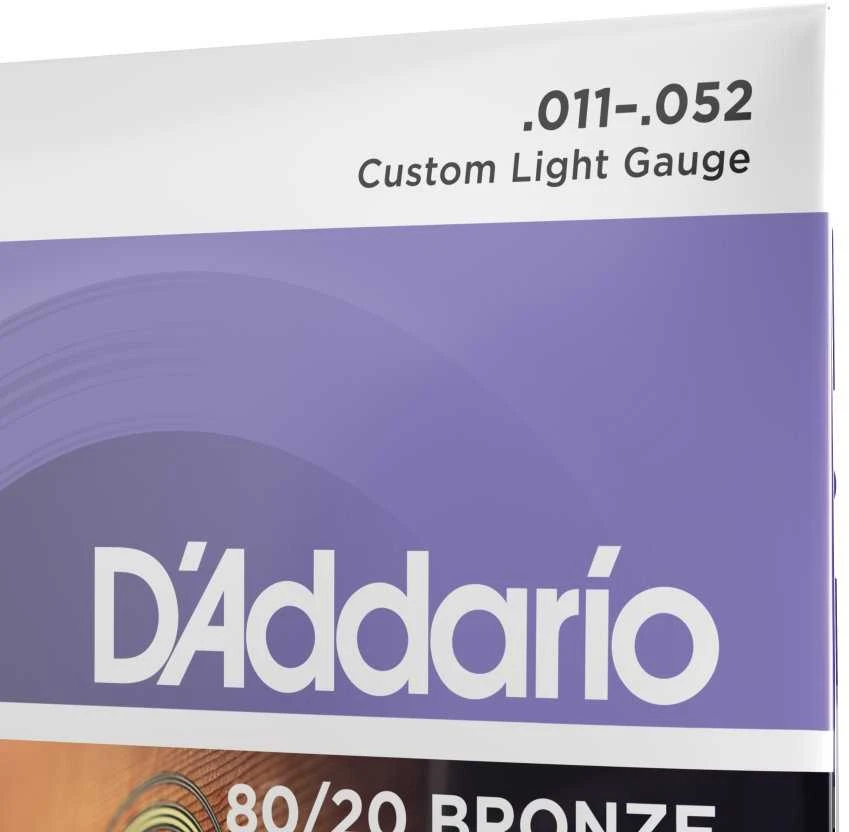 Stygos akustinei gitarai D'Addario EJ13 .011