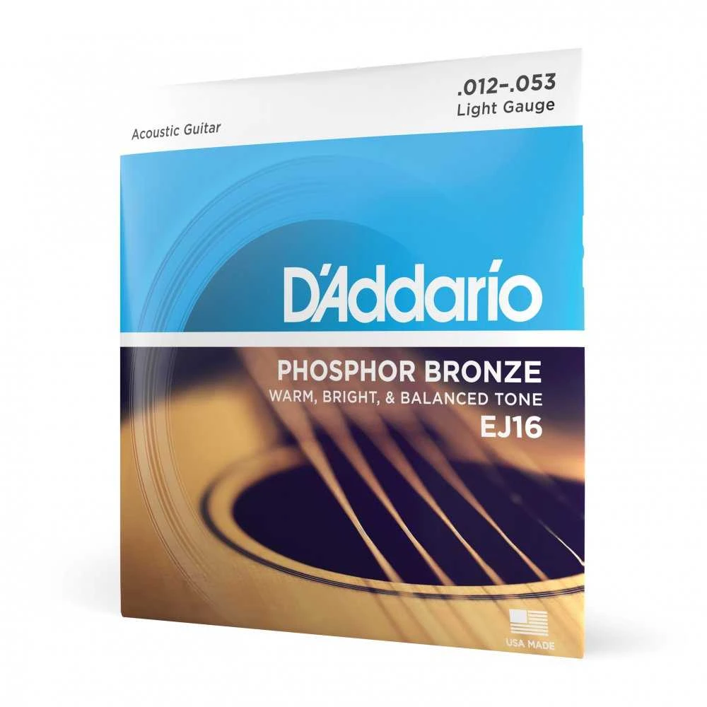 Stygos akustinei gitarai D'Addario EJ16 .012