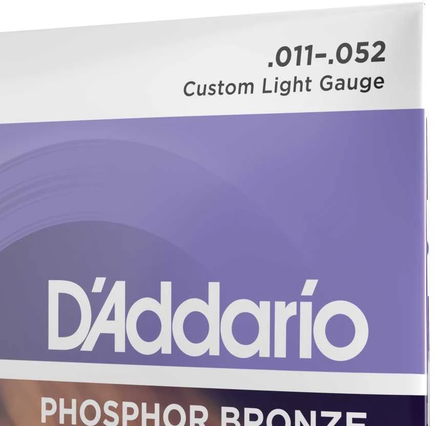 Stygos akustinei gitarai D'Addario EJ26 .011