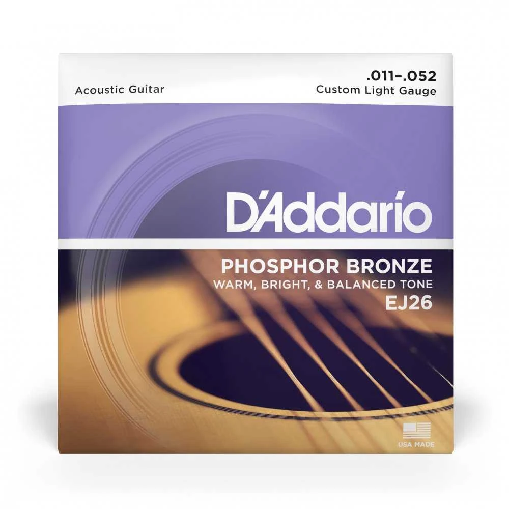 Stygos akustinei gitarai D'Addario EJ26 .011