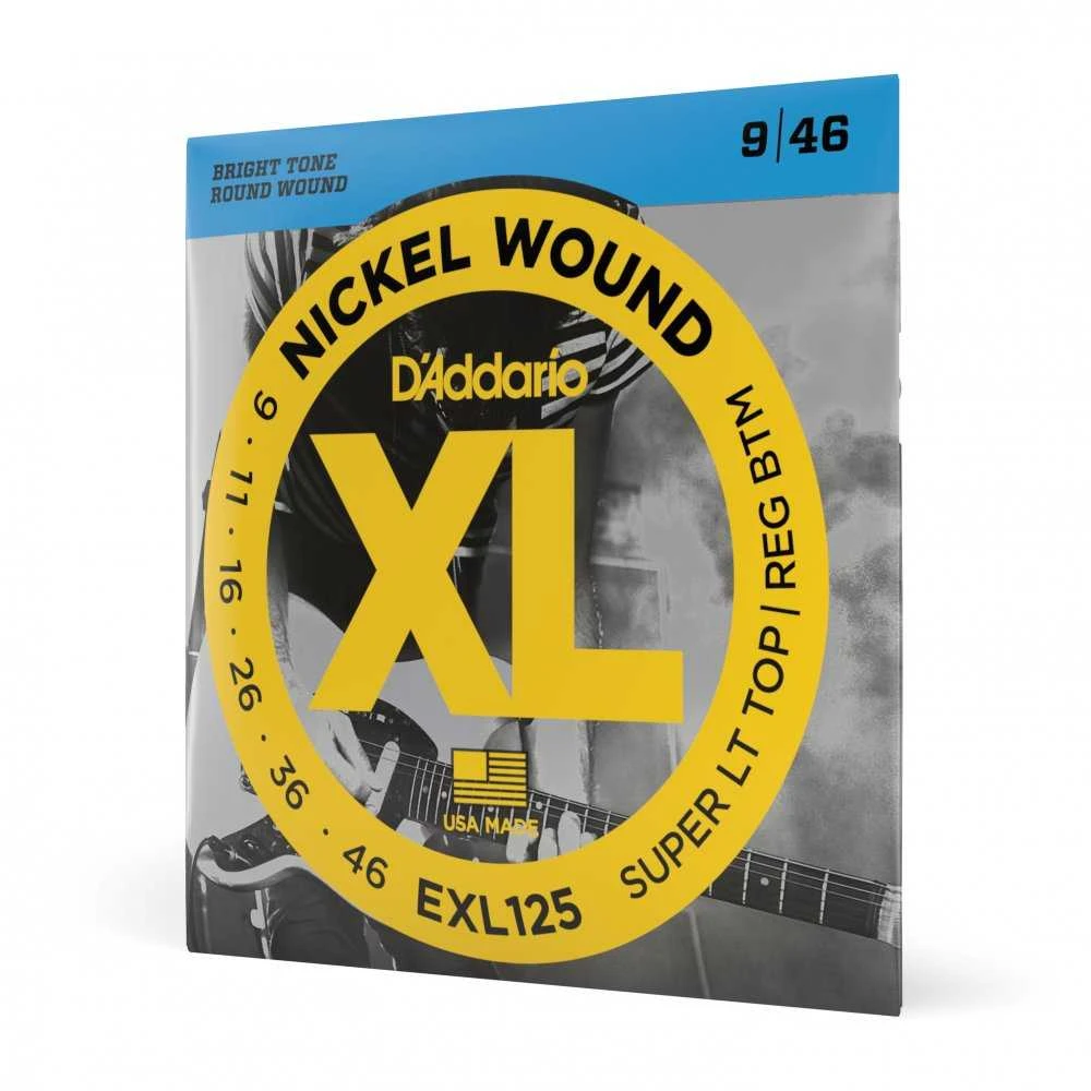Stygos elektrinei gitarai D'Addario EXL125 .009