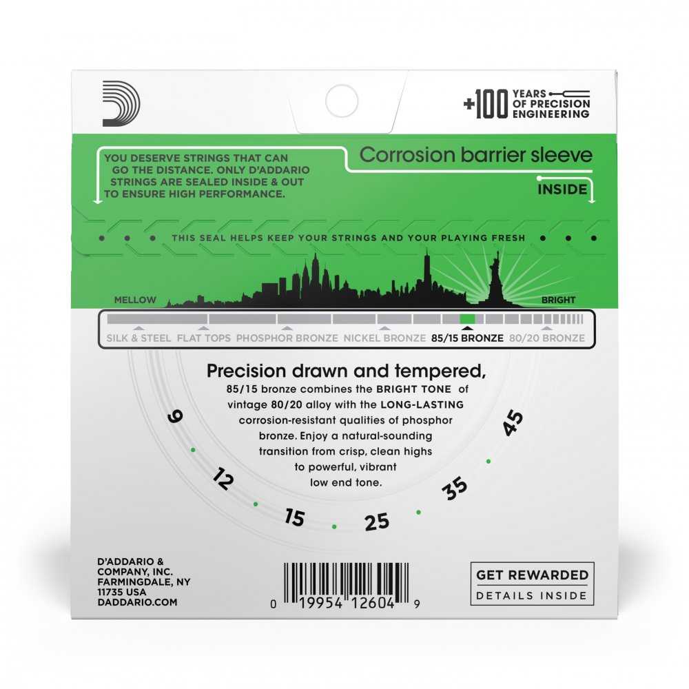 D'Addario EZ890 - acoustic guitar strings (09-45)