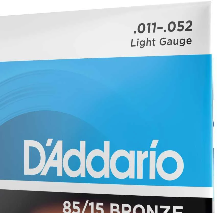 Stygos akustinei gitarai D'ADDARIO 85/15 BRONZE .011-.052 EZ910