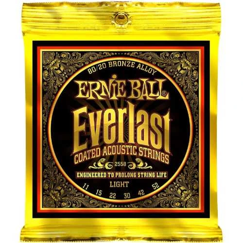 Stygos ak. gitarai Ernie Ball Everlast Light Bronze 0.011 - 0.052