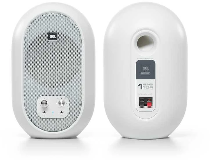 JBL 104 Set-BT Baltas - koaksialinės monitorinės kolonėlės su „Bluetooth“, baltas