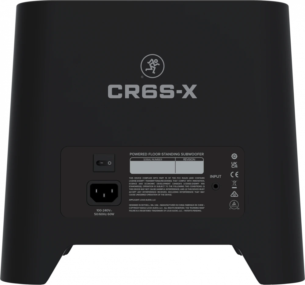 Mackie CR6S-X – aktyvus žemųjų dažnių garsiakalbis
