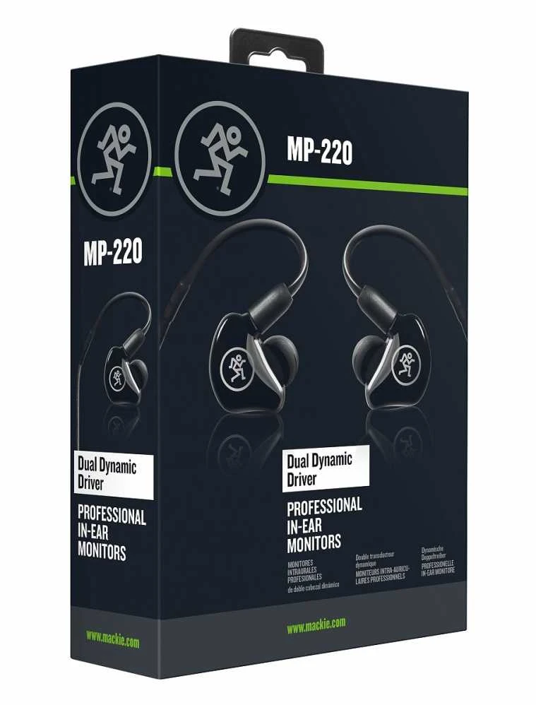 Mackie MP 220 - Monitory Įstatomos į ausis (į ausis įkišamos tipo) ausinės
