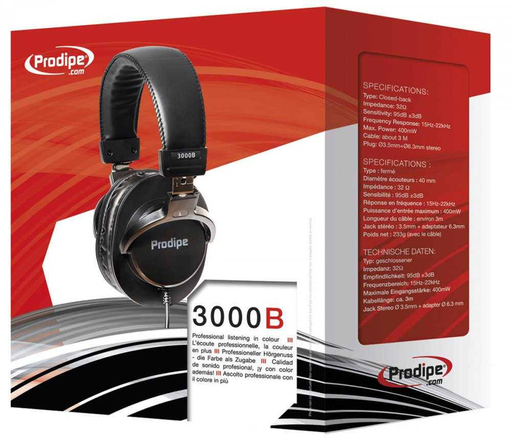 Prodipe 3000B – pusiau atviros ausinės