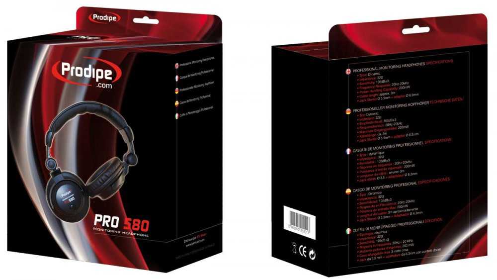 Prodipe Pro580 - ausinės studyjne
