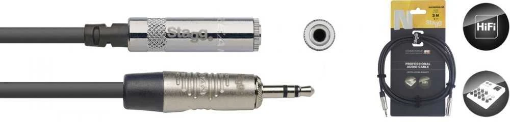 Audio kabelio ilgintuvas Stagg NAC3MPSMJSR, 3m
