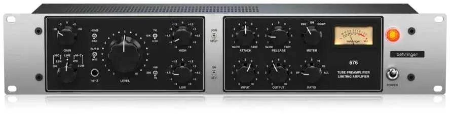Ausinės Behringer 676 lempinis mikrofoninis pirminis stiprintuvas