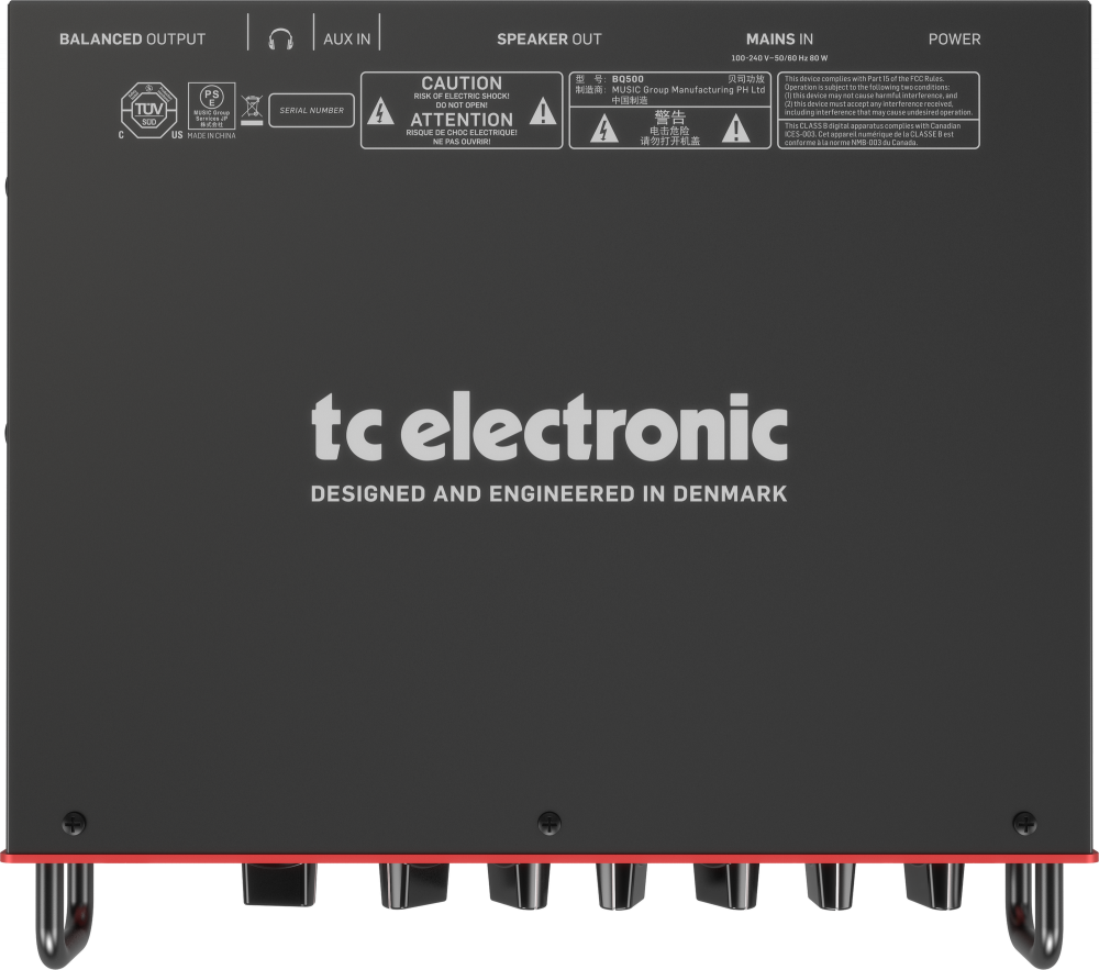 TCC TC Electronic BQ500 Stiprinamas bosas 500W mikro galvutė