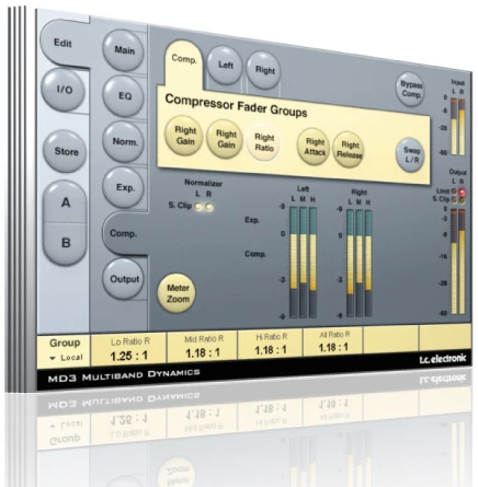 TCC TC Electronic HyperGravity Mini Compress – gitaros efektas