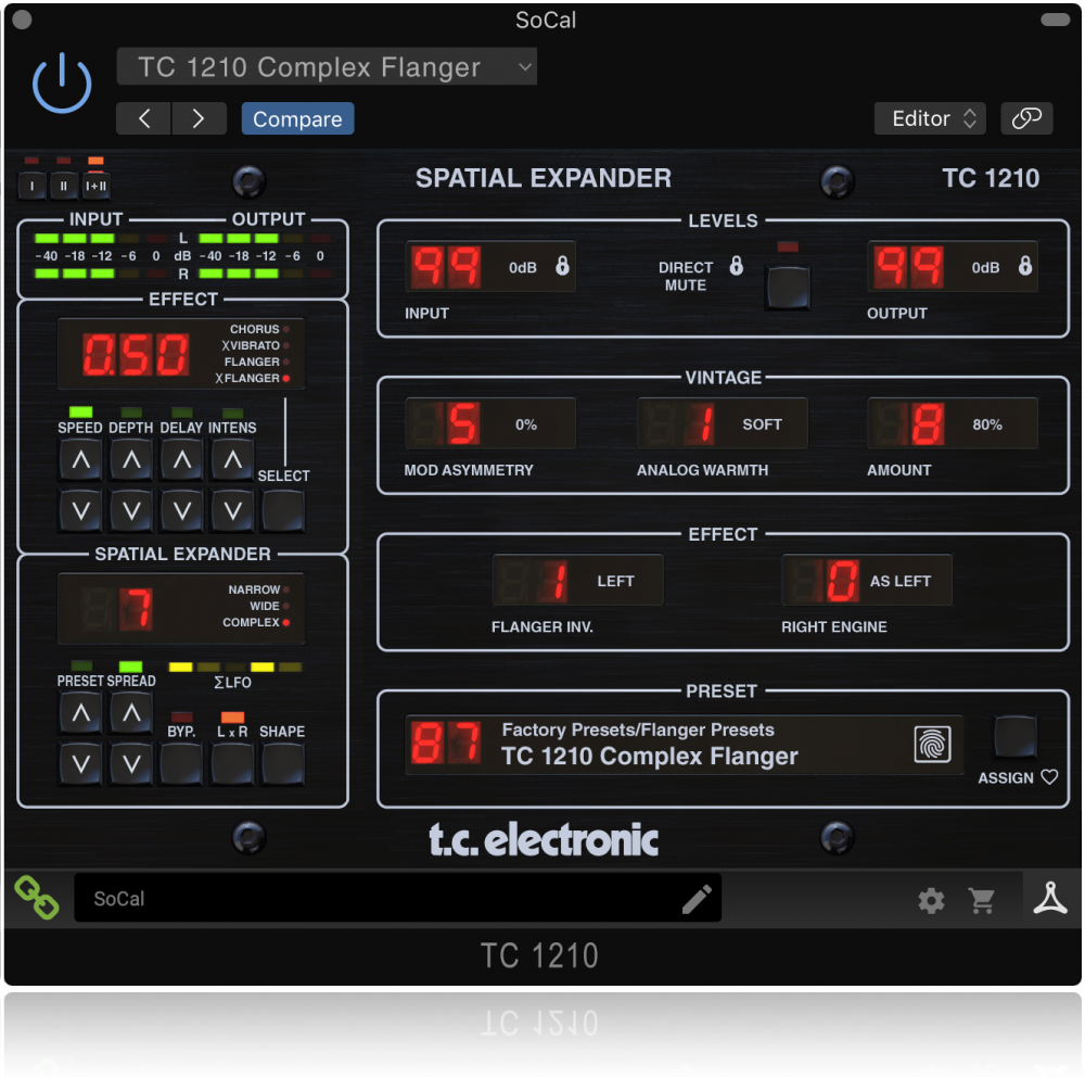 TC Electronic TC1210-DT – Chorus/Flanger skaitmeninė sąsaja