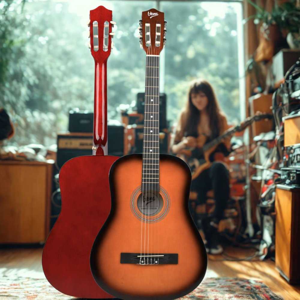 V-TONE BCG SB klasikinė gitara 4/4 sunburst mokymuisi