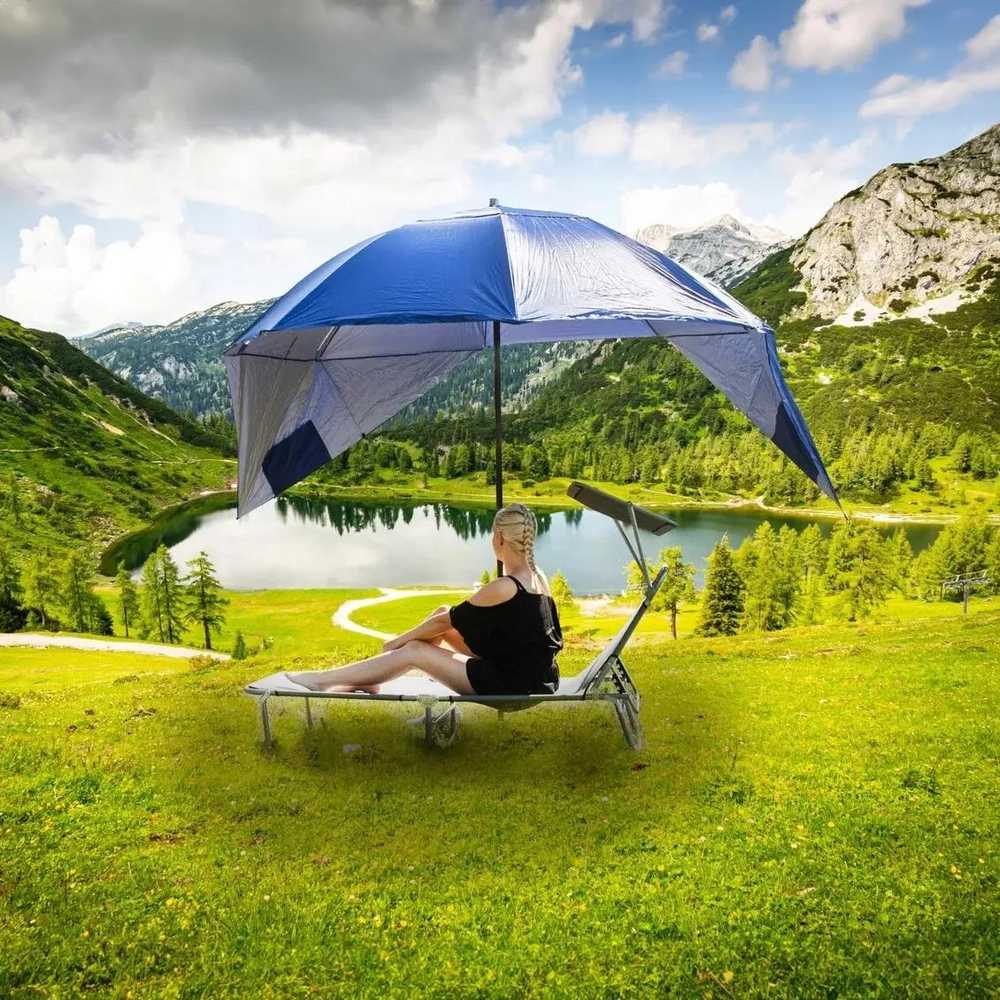 Be-active DIDELIS SODO PAPLŪDŽIO SKĖTIS, SULANKSTAMAS PAPLŪDIUI 220 cm EKRANO PAlapinė 2 viename