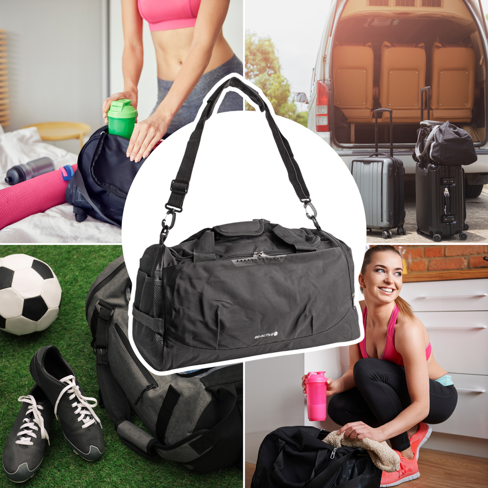Active SPORTO KREPŠIS 30L Juodas GYM FITNESS BAGAŽAS
