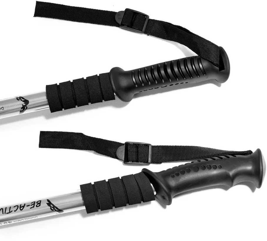 Be Activepl Sulenkiami trekingo lazdos su Anti-shock sistema