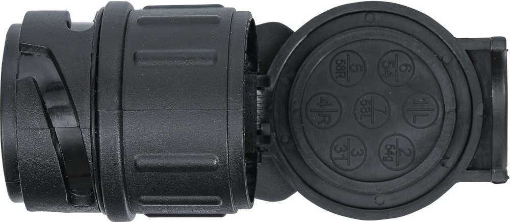Bgs Technic Priekabos lizdo adapteris 13 kontaktų į 7 kontaktus (80754)