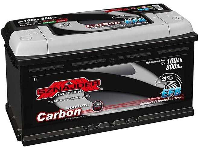 Sznajder ZAP Carbon EFB akumuliatorius 12V 100Ah 800A