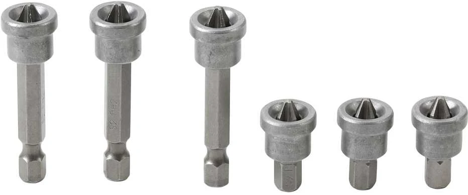 Bgs Technic Antgaliai / ribotuvai | gipso plokštėms | 6.3 mm (1/4") | Kryžminiai PH 2 | 6 vnt. (50406)