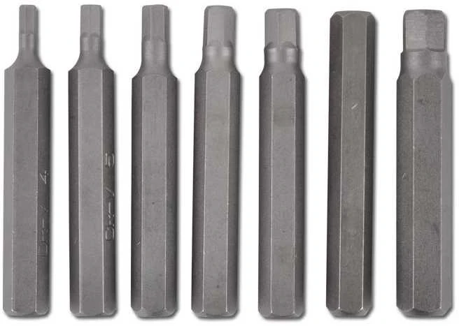 Grąžtas Bgs Technic Antgalių rinkinys Hex šešiakampiai | trumpas / ilgas | 10 mm (3/8") storio | 15 vnt. (5070)