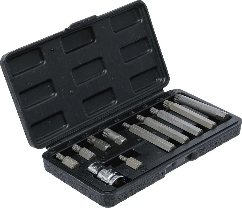 Grąžtas Bgs Technic Antgalių rinkinys | trumpas / ilgas | spline (XZN) | 11 vnt. (5030)