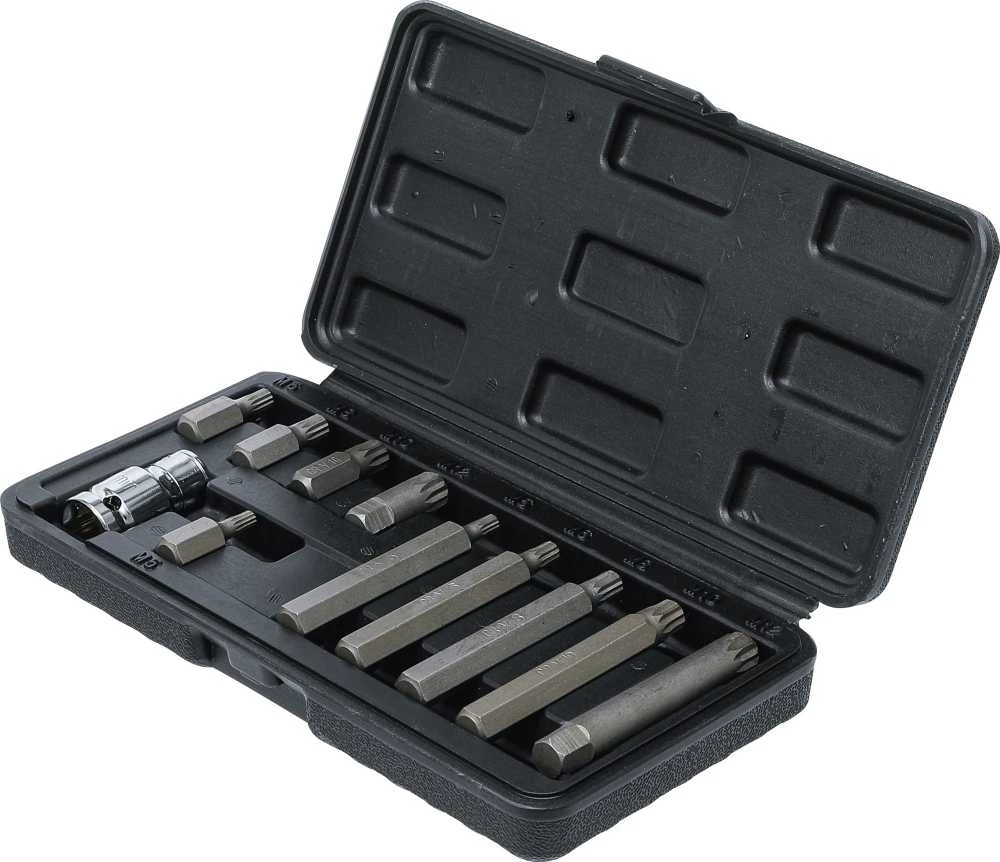 Grąžtas Bgs Technic Antgalių rinkinys | trumpas / ilgas | spline (XZN) | 11 vnt. (5030)