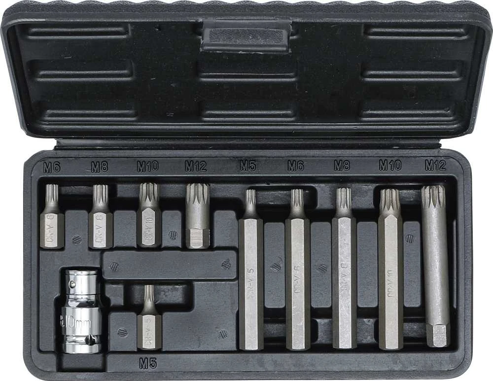 Grąžtas Bgs Technic Antgalių rinkinys | trumpas / ilgas | spline (XZN) | 11 vnt. (5030)