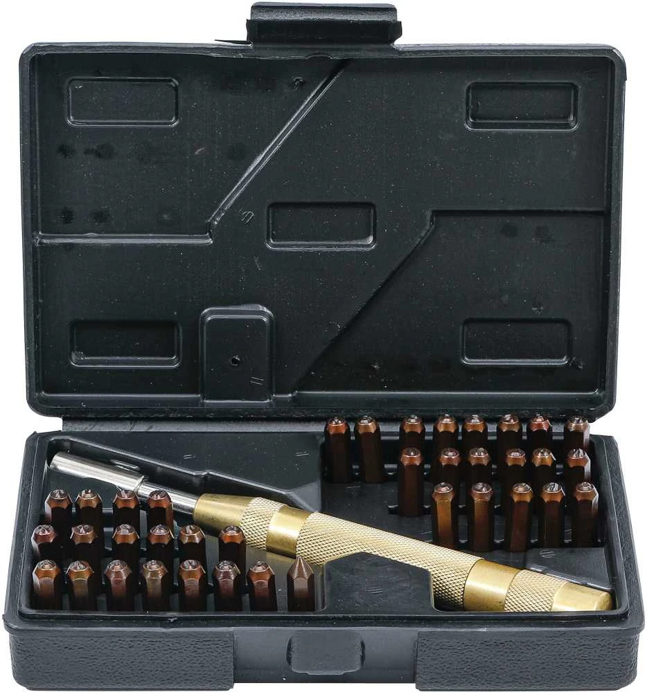 Grąžtas Bgs Technic Automatinis skaičių ir raidžių išmušėjų rinkinys 36-in-1