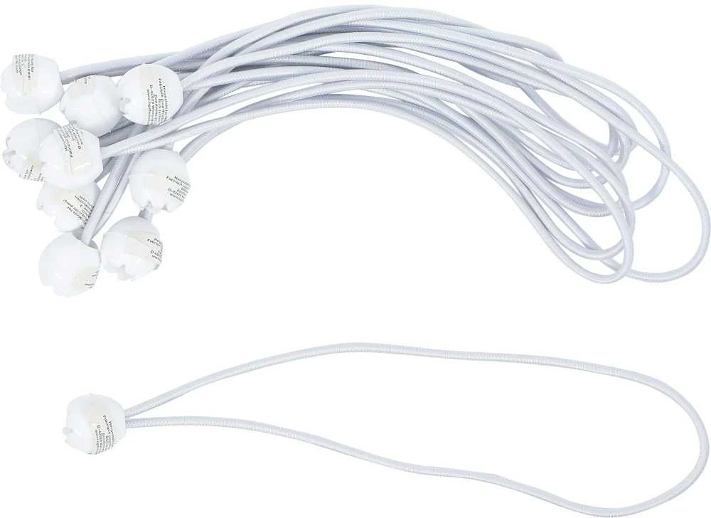Bgs Technic Elastinių kilpų rinkinys tentams | su bumbulu | 270 mm / 10 vnt. (85525)
