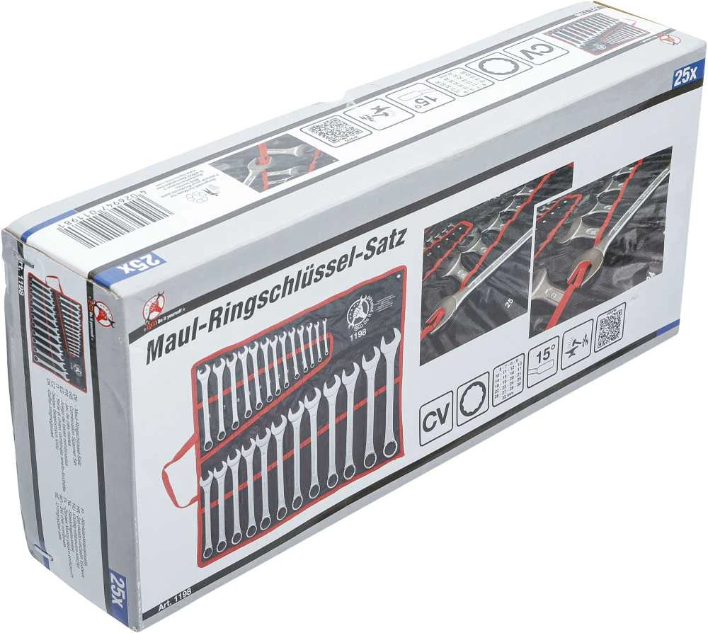Bgs Technic Kombinuotų raktų rinkinys | 6 - 32 mm | 25 vnt. (1198)