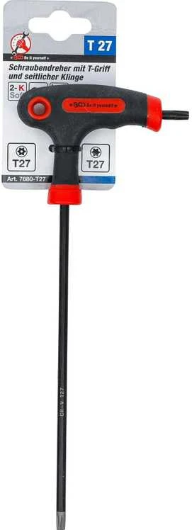 Bgs Technic L tipo atsuktuvas T-Star su skyle / be skylės (Torx) | T27 (7880-T27)