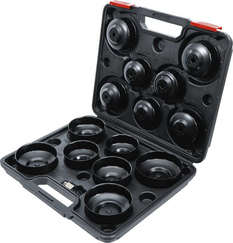 Bgs Technic Lėkštelių rinkinys tepalo filtrui | 10 mm (3/8") | 14 vnt. (91036)