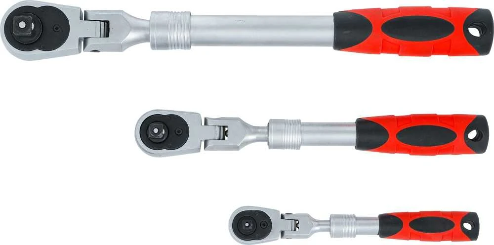 Bgs Technic Terkšlių rinkinys | ištraukiamos šarnyrinės | 6,3 mm (1/4") / 10 mm (3/8") / 12,5 mm (1/2") | 3 vnt. (72114)